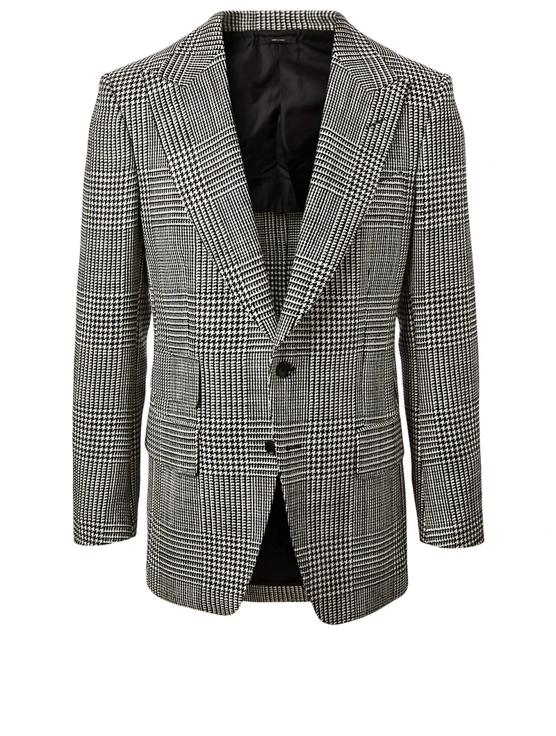 Grand Sporty Wool Jacket Prince Of Wales Print