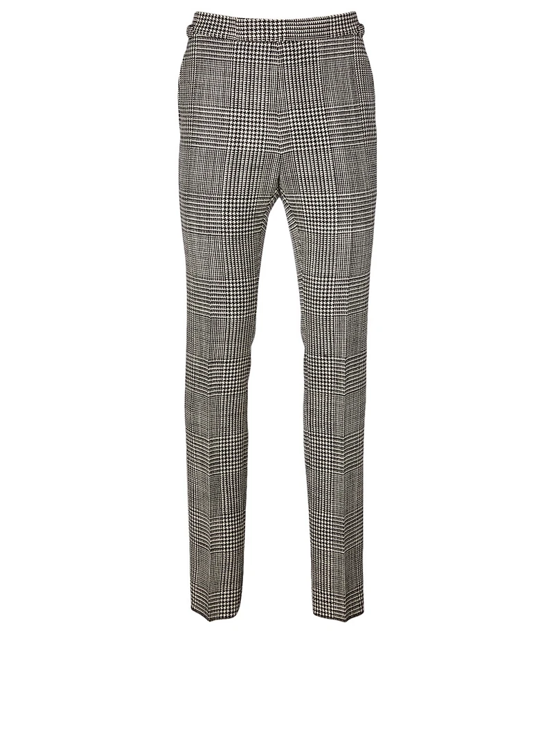 Wool Pants Prince Of Wales Print