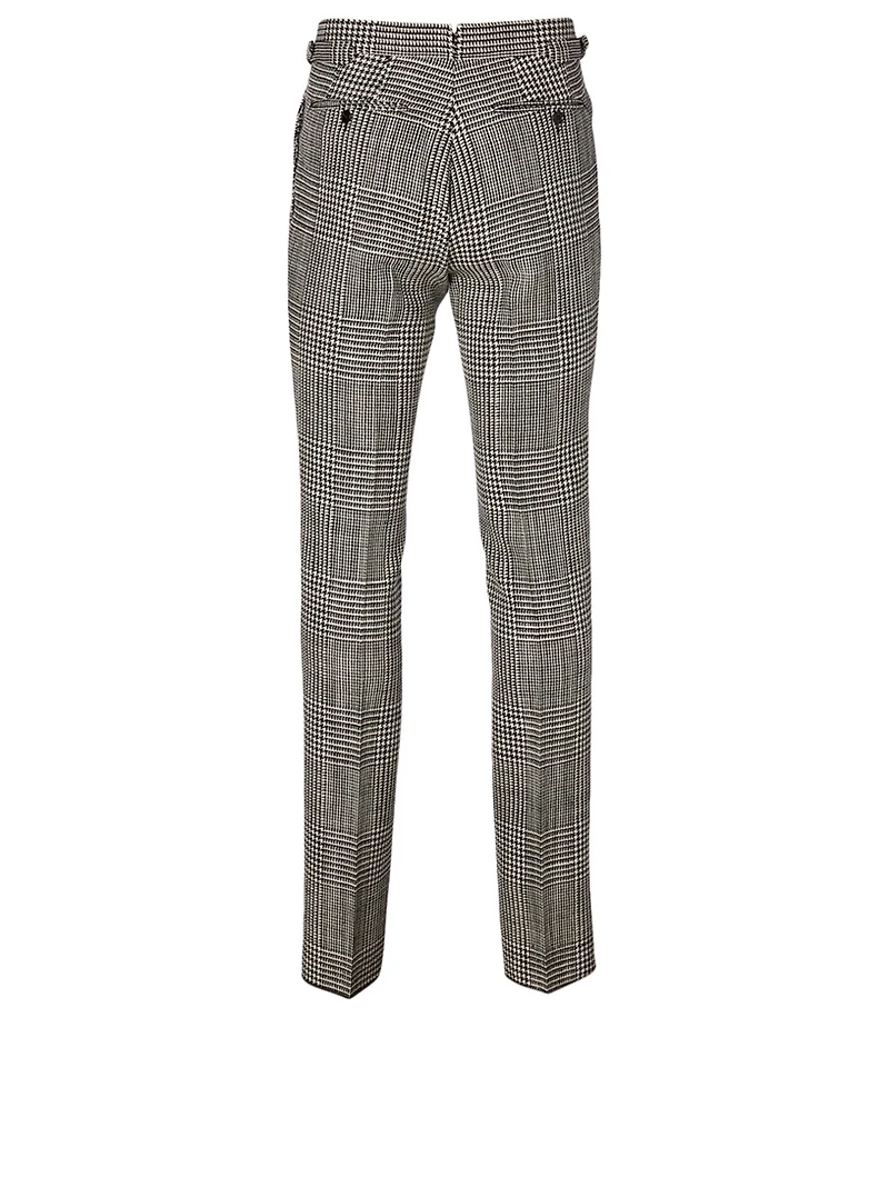 Wool Pants Prince Of Wales Print