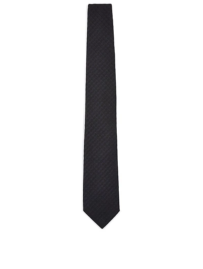 Knit Tie In Houndstooth Print