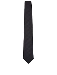 Knit Tie In Houndstooth Print
