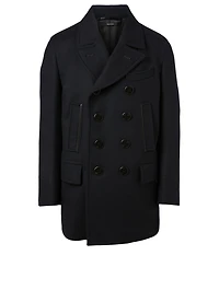 Wool And Cashmere Double-Breasted Pea Coat
