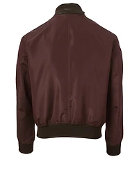 Silk-Blend Blouson Jacket