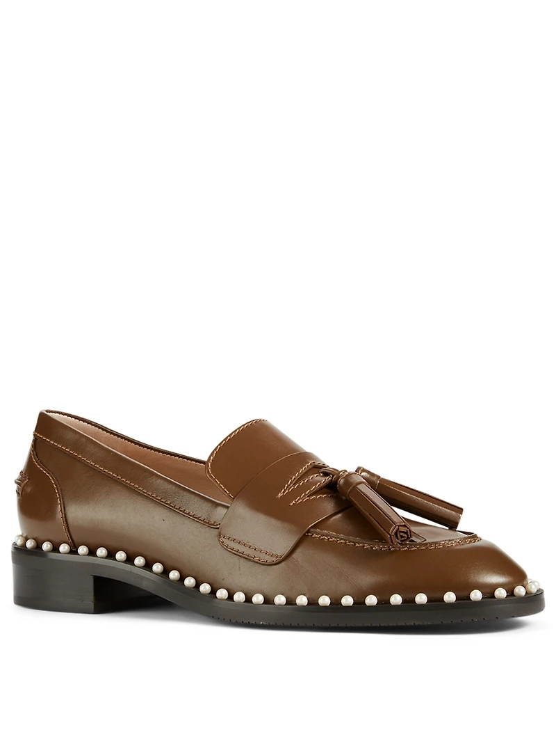 Kaylene Pearl Leather Loafers