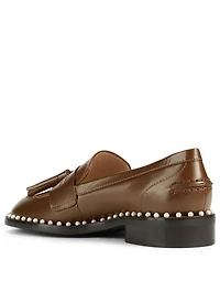 Kaylene Pearl Leather Loafers