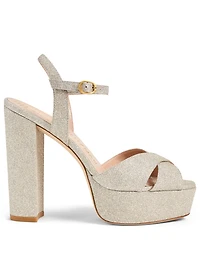 Soliesse Glitter Platform Sandals