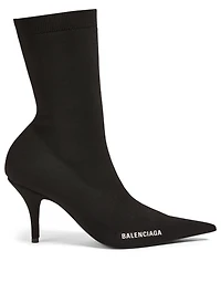 Knife Knit Logo Heeled Sock Boots