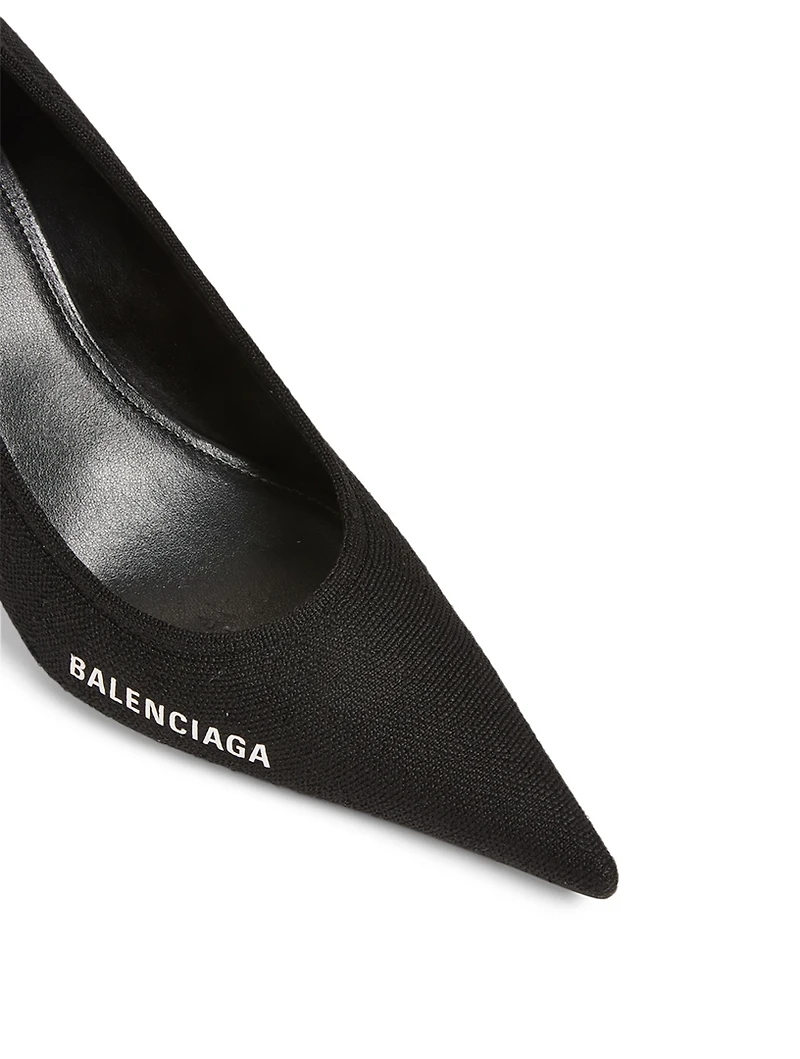 Knife Knit Logo Pumps