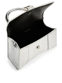 Extra Small Hourglass Metallic Leather Bag