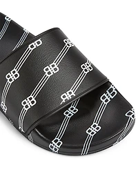 BB Rubber Logo Slide Sandals