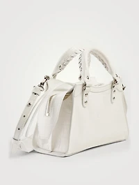 Mini Neo Classic Croc-Embossed Leather City Bag