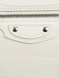 Mini Neo Classic Croc-Embossed Leather City Bag