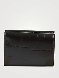Mini Neo Classic Croc-Embossed Leather City Wallet