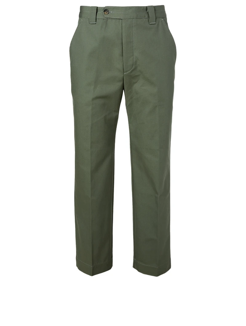 Cotton Cropped Pants