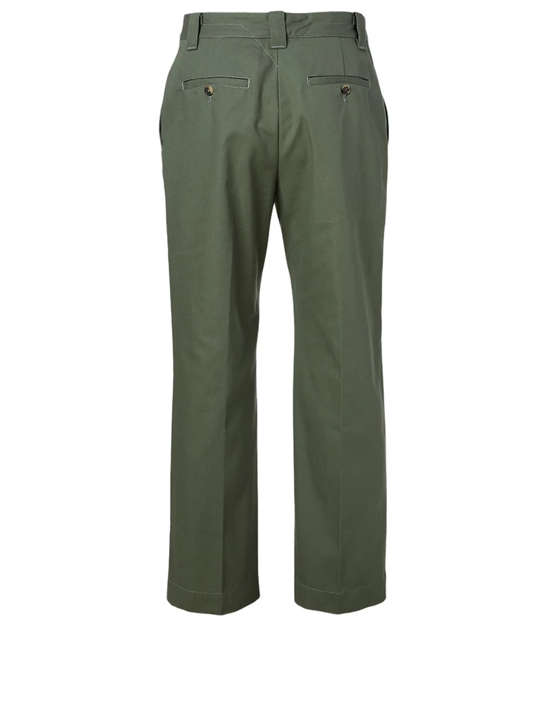 Cotton Cropped Pants