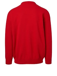 Wool And Cashmere Sweater With Paris Logo