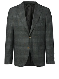 Wool Jacket Plaid Print