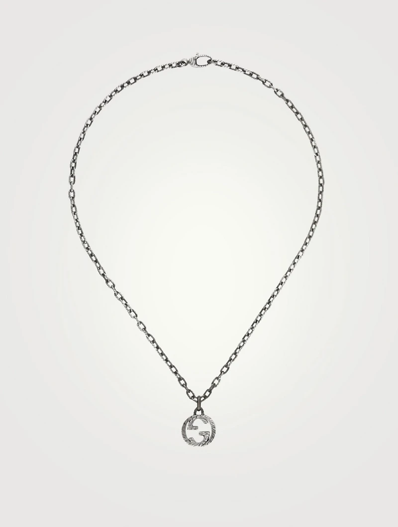 Interlocking G Silver Chain Necklace