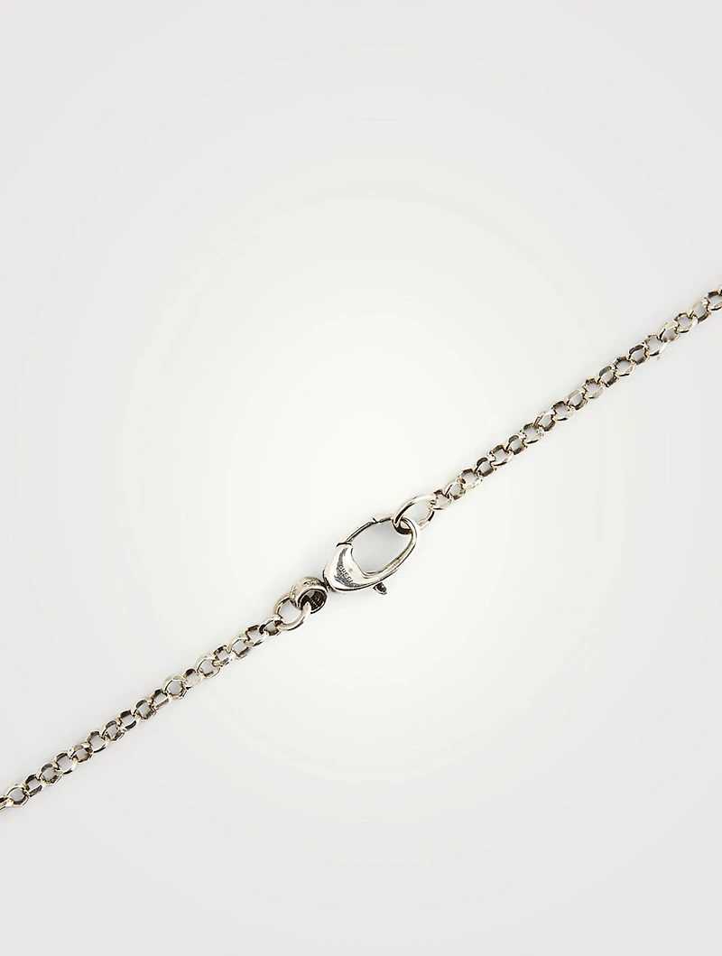 GG Marmont Sterling Silver Key Necklace