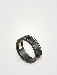 Icon Corundum And 18K White Gold Ring