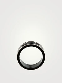 Icon Corundum And 18K White Gold Ring