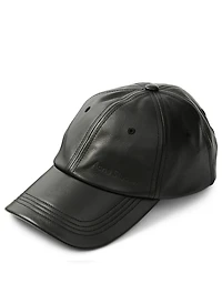 Vintage Leather Ball Cap