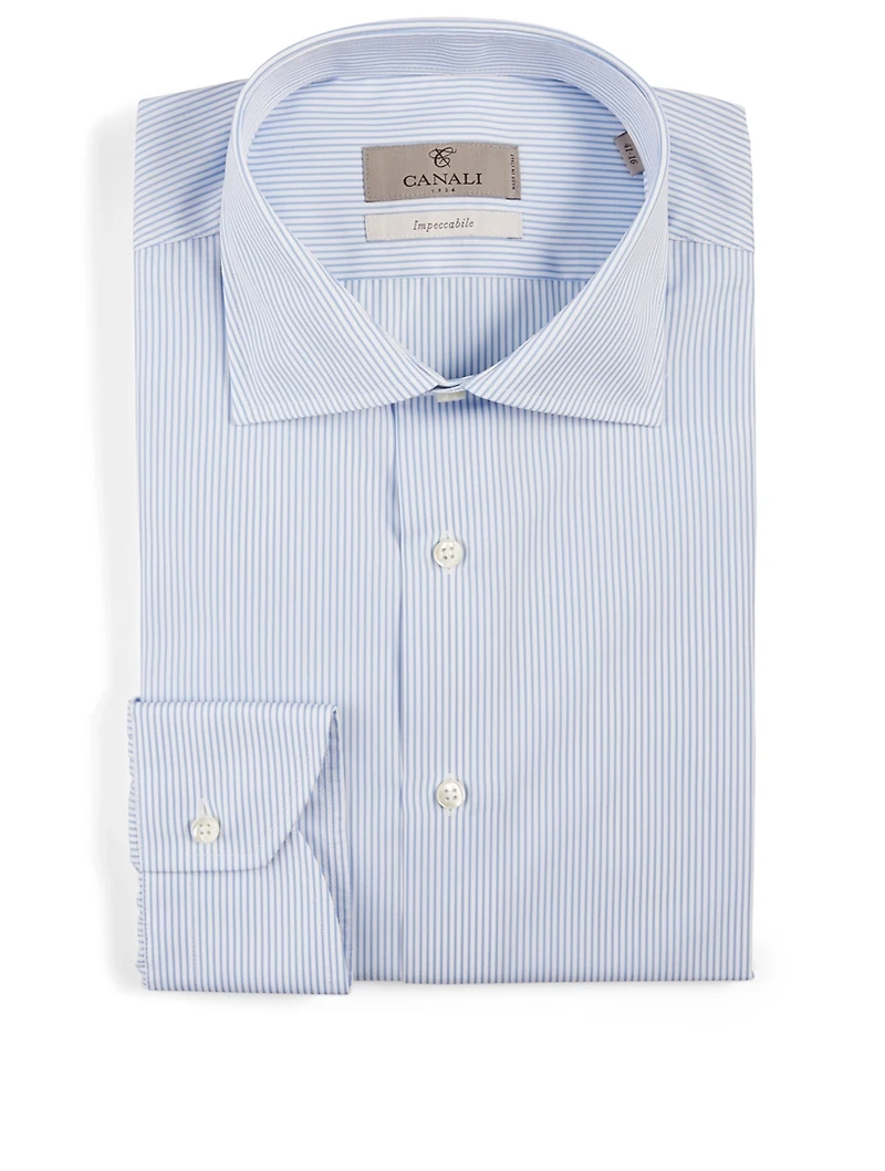 Impeccable Cotton Shirt Striped Print