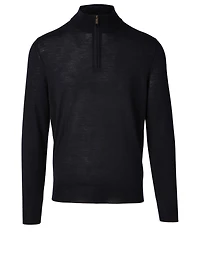 Wool Quarter Zip Sweater