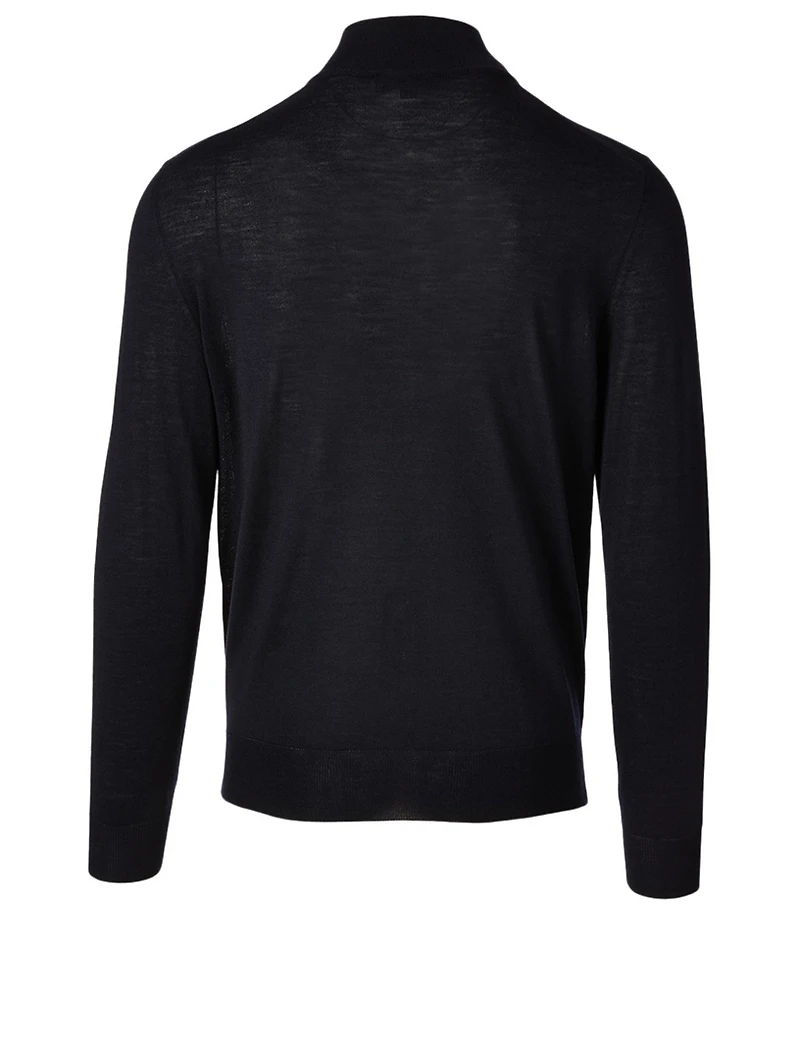 Wool Quarter Zip Sweater