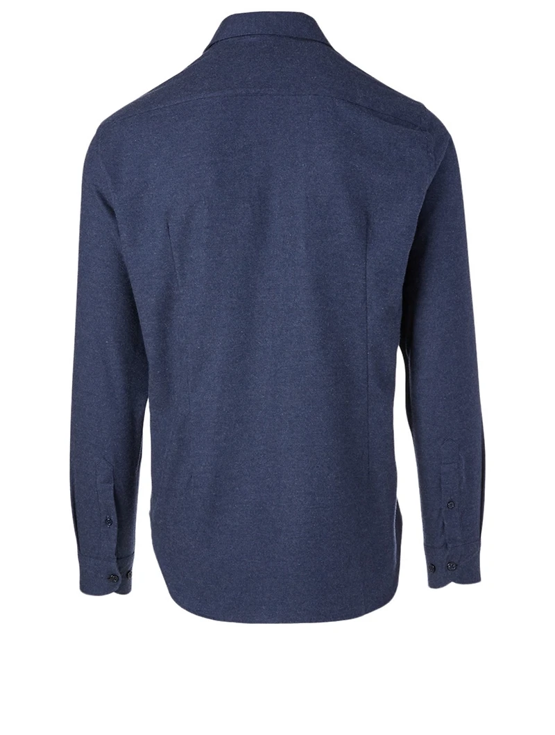 Giles Cotton And Cashmere Tailored Shirt