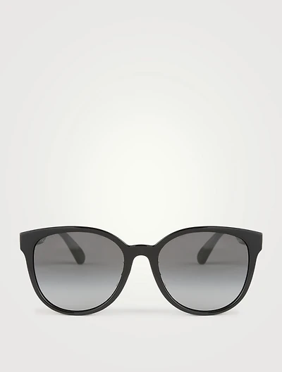 Round Sunglasses With Web
