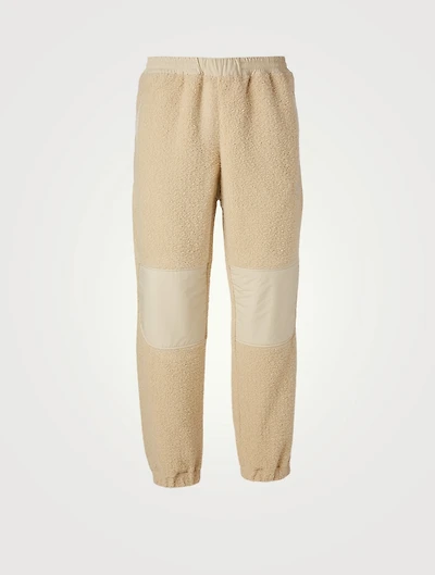 Faux Shearling Jogger Pants