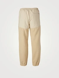 Faux Shearling Jogger Pants