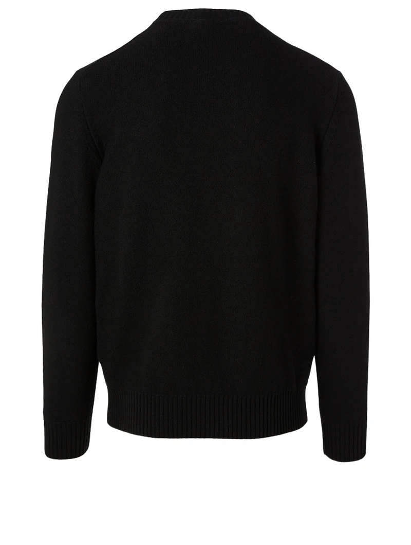 Wool And Cashmere Sweater With Logo