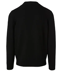 Wool And Cashmere Sweater With Logo
