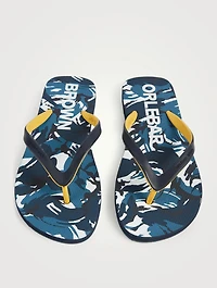 Halston Rubber Flip-Flop Sandals