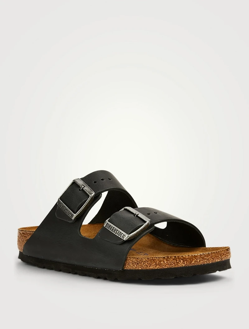 Arizona Soft Footbed Leather Slide Sandals
