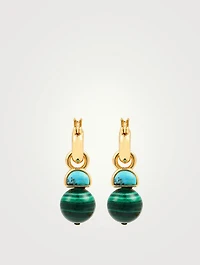 Juniper Earrings With Turquoise And Malachite