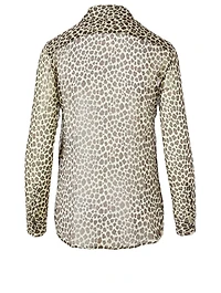 Sheer Shirt Leopard Print
