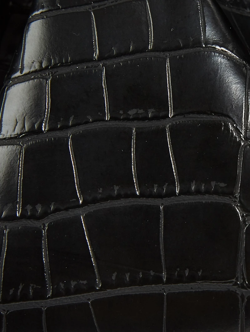 Bios Basic Croc-Embossed Eco Leather Bag