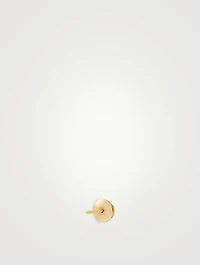 Pure 18K Gold Stud Earrings With Diamonds