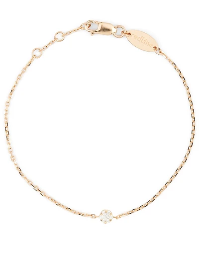 Illusion 18K Rose Gold Chain Bracelet With Diamonds
