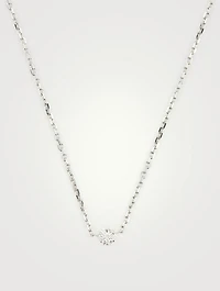 Illusion 18K Gold Chain Necklace With Diamonds