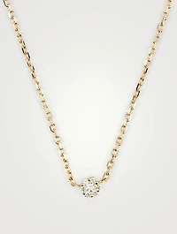 Illusion 18K Gold Chain Necklace With Diamonds