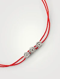 Trillusion 18K White Gold String Bracelet With Diamonds