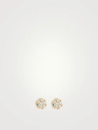 Illusion 18K Rose Gold Earrings With Diamonds