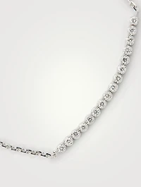Marilyn 18K White Gold Chain Bracelet With Diamonds