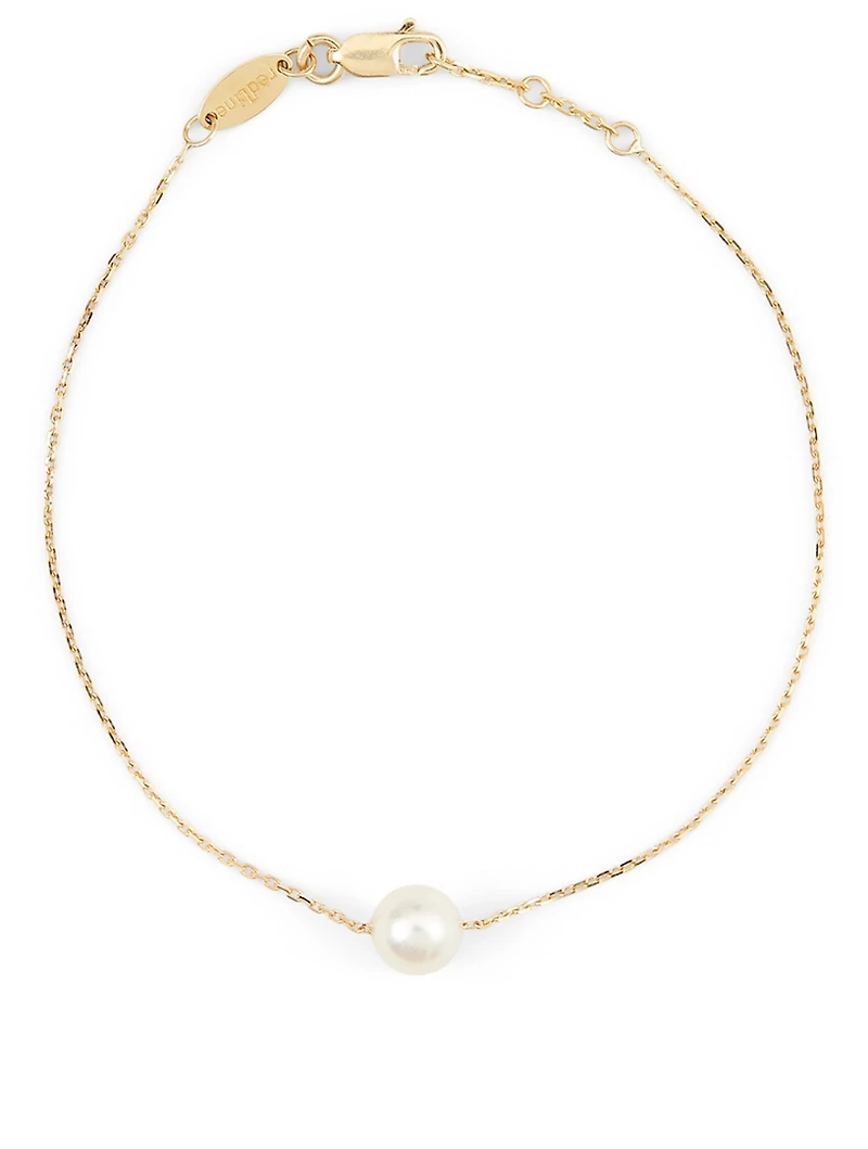 Sensuelle Akoya 18K Gold Chain Bracelet With Pearl