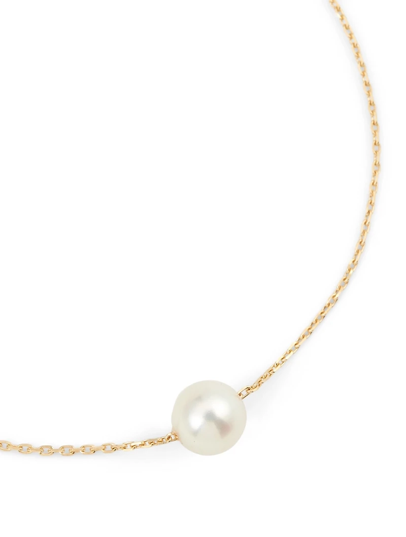 Sensuelle Akoya 18K Gold Chain Bracelet With Pearl