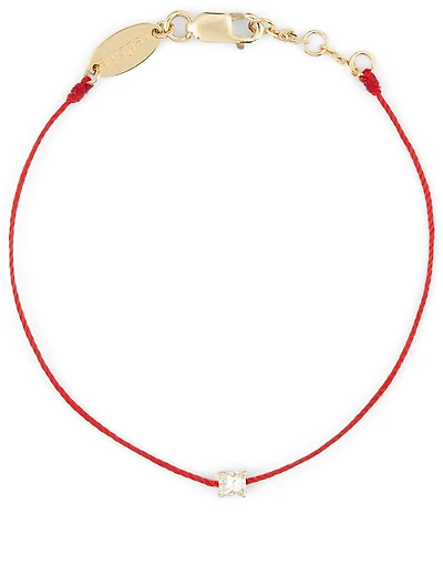 Princesse 18K Gold String Bracelet With Diamond